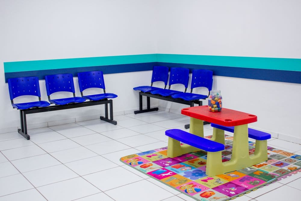 Espaço kids para quem vem acompanhado das crianças.